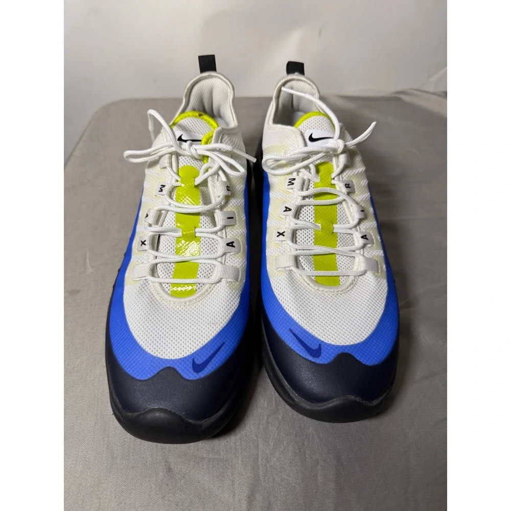Nike Air Max Axis White Blue Volt Mens Running Shoes AA2146-109 Size 11